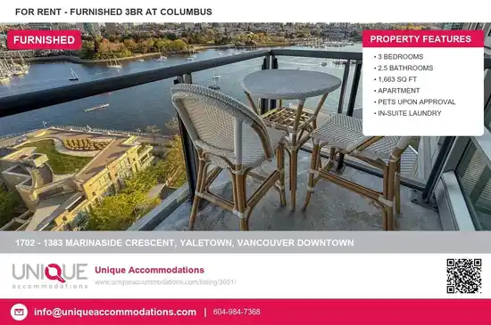 1702 1383 MARINASIDE CRESCENT, Vancouver BC V6Z 2W9
